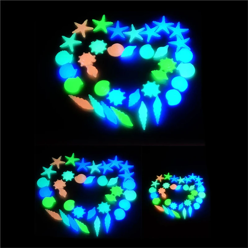 

10pcs/set Glow in the Dark Artificial Stone Luminous Light-emitting Artificial Pebble Stone for Fish Tank Aquarium