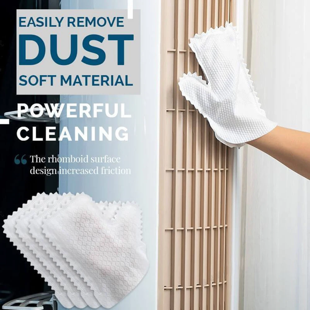 

Dust Cleaning Gloves 5/10/20pcs Fish Scale Cleaning Duster Gloves Reusable Household Kitchen Bamboo fiber Gloves Clean Tools