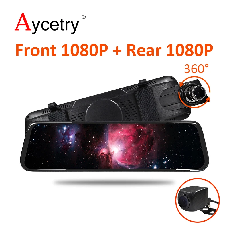 Автомобильный видеорегистратор с сенсорным экраном 1080P потоковая