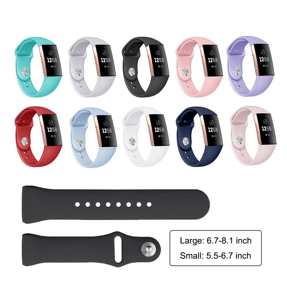 

New Watchband For Fitbit Charge 4 smartwatch Breathable Silicone Bracelet Strap For Fitbit Charge4 3 Band Wristband Straps Belt