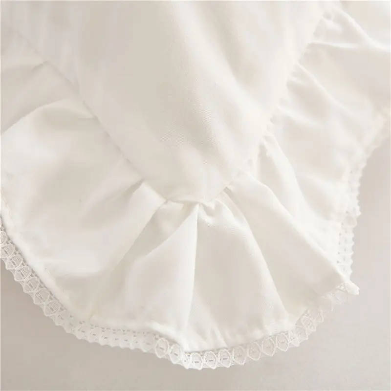 Комплект постельного белья для девочек роскошный белый комплект с