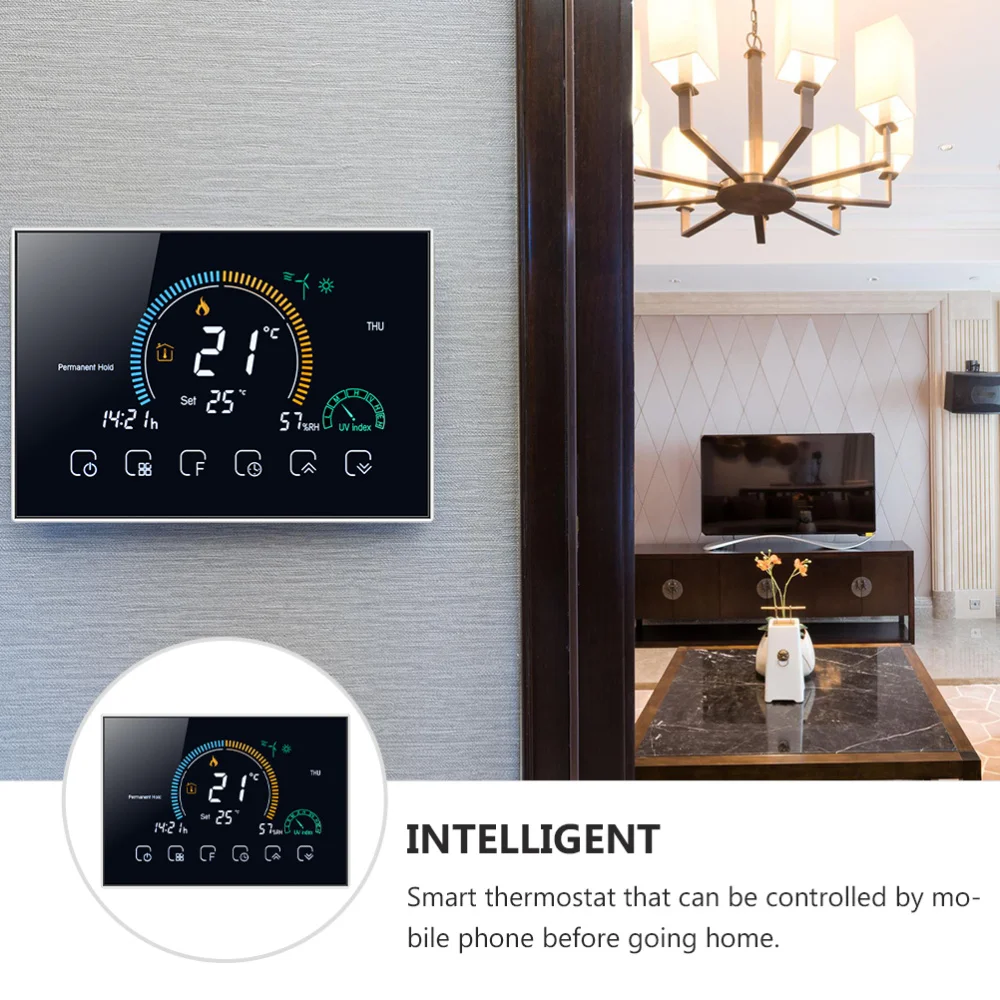 

1 Set Smart Thermostat Practical Thermostat Household Programmable Thermostat