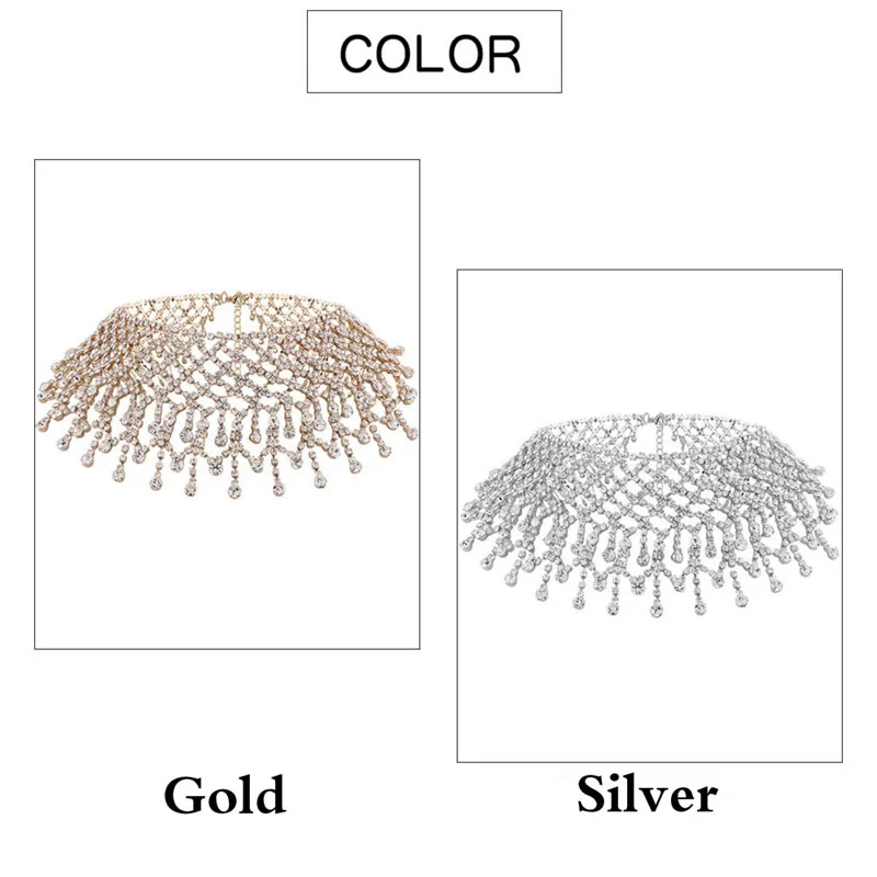 Женское длинное кисточка из горного хрусталя Stonefans колье чокер с кристаллами