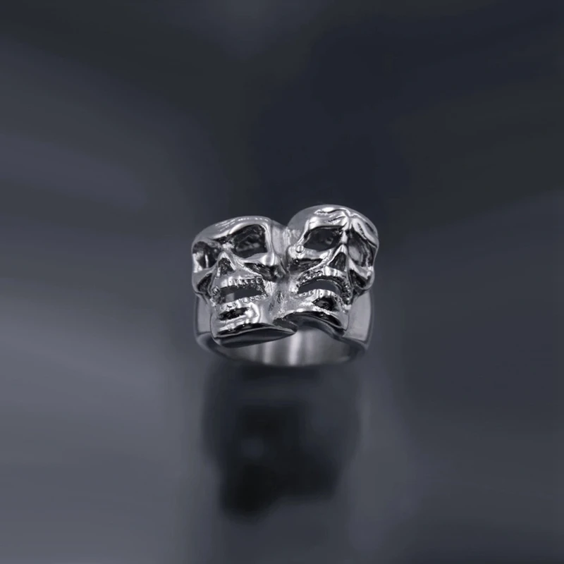 Кольцо в готическом стиле для мужчин и женщин винтажное ювелирное изделие панк