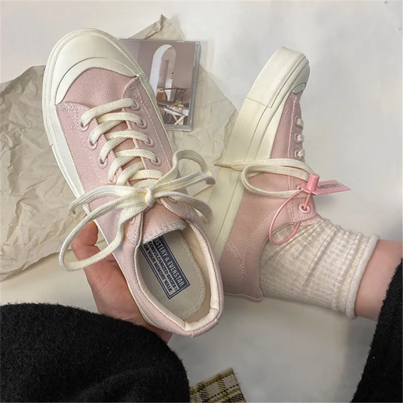 

2021 spring women's flat shoes fashion new products all-match casual canvas shoes home comfort simple sports shoes women trend