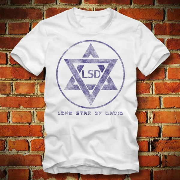 Флаг Израиля Lsd одинокая звезда Дэвида строгая мужские Модные крутые хлопковые