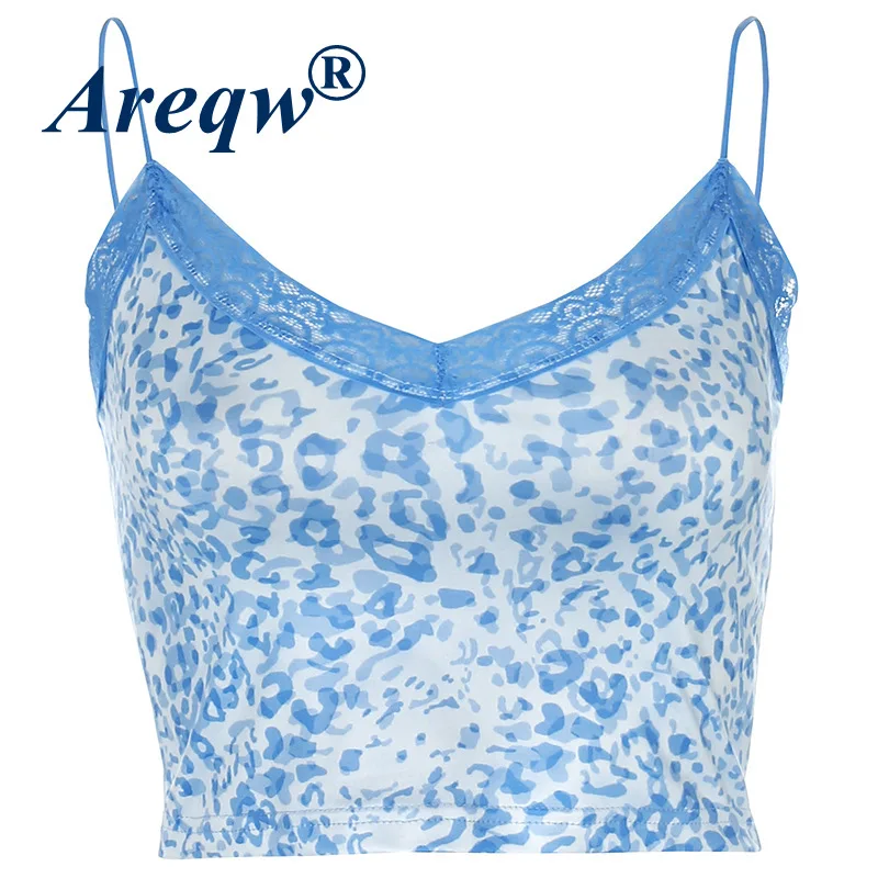

2021 Sexy Lace Stitching Halter Camisole Women's Casual Top