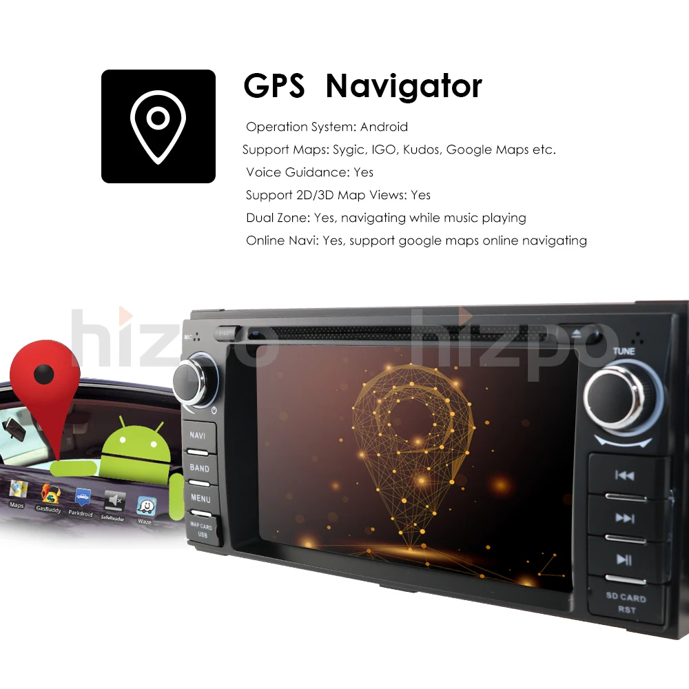 Android 9,0 автомобильный стерео gps dvd-плеер совместим Dodge Оперативная память Challenger Jeep Wrangler JK головное устройство один Din 6,2 ''2G Оперативная память+ 16G Встроенная память