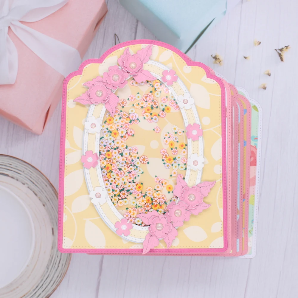 

YPP CRAFT Elegant Photo Album Keepsake Book Metal Cutting Dies Stencils for DIY Scrapbooking Decorative Embossing DIY Paper Card