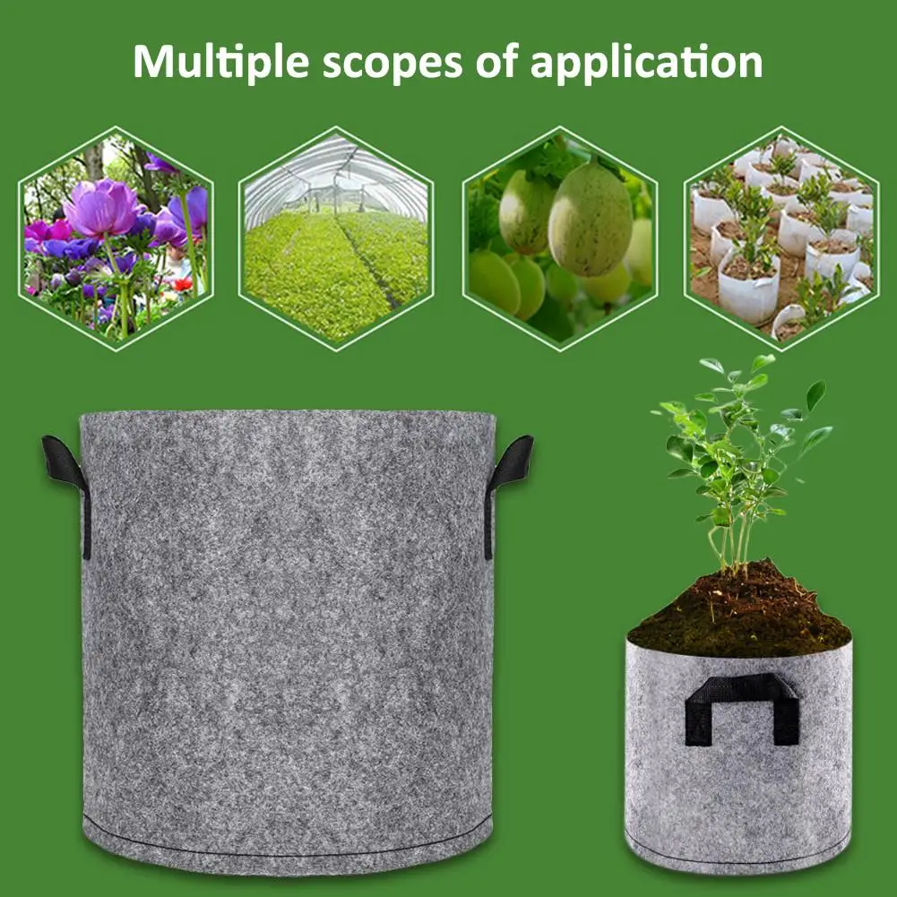 

15-30 Gallon Big Plant Seedling Grow Bags Pot Home Garden Tools Potato Strawberry Fabric Vegetable Jardin Seedling Growing Pots