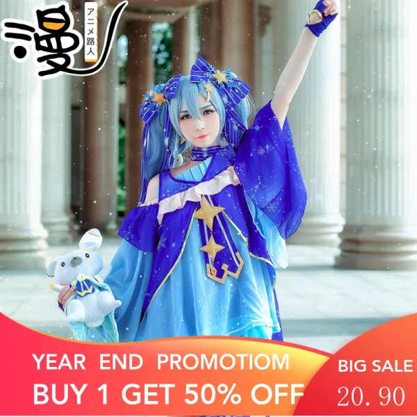 

Disney Snow Hatsune MikucosService2017Shoes Wig HatsunecosplayClothing Full Set Clothes Star and Snow Princess Future