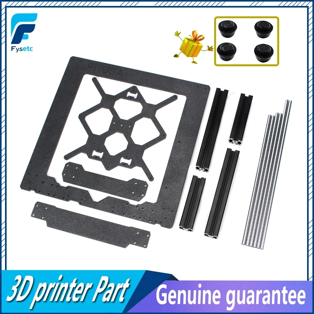 Parts Aluminum Frame Aluminum Black Profile And Smooth Rods Kit