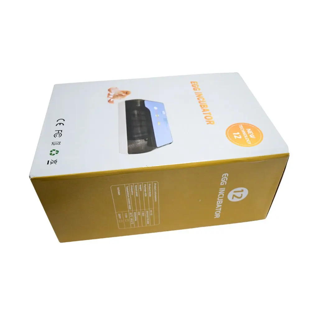 

12 Semi-automatic Incubators Mini Temperature Control Incubator Household Egg Incubators Convenient And Durable Home Tools