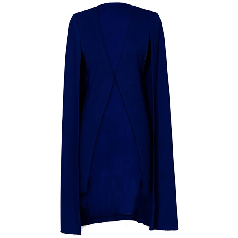 

Autumn New Solid Long Blazer Women Plus Size Female Outerwear Black Large Cloak Europe Style Loose Clothing Full Sleeve S-4XL