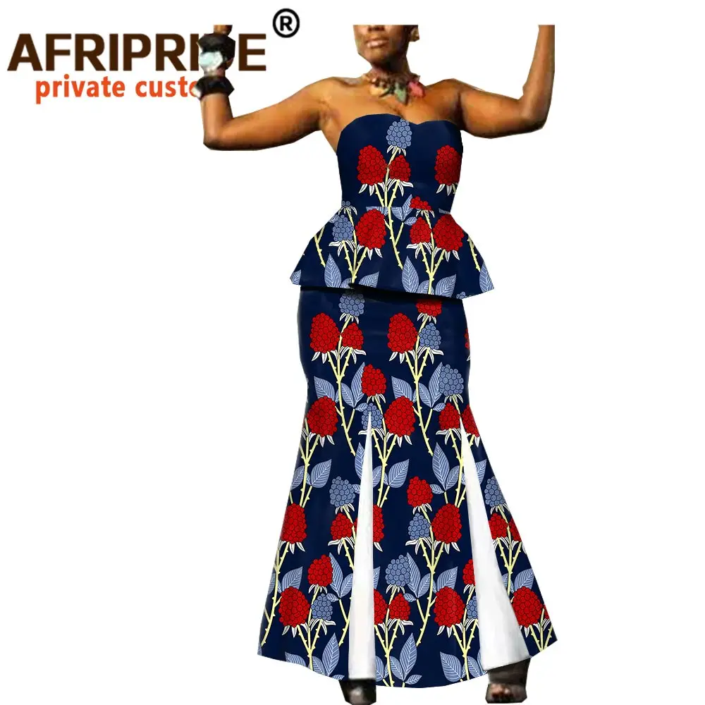 Женский комплект с юбкой AFRIPRIDE из 2 предметов Топ без бретелек + юбка в пол A1926003