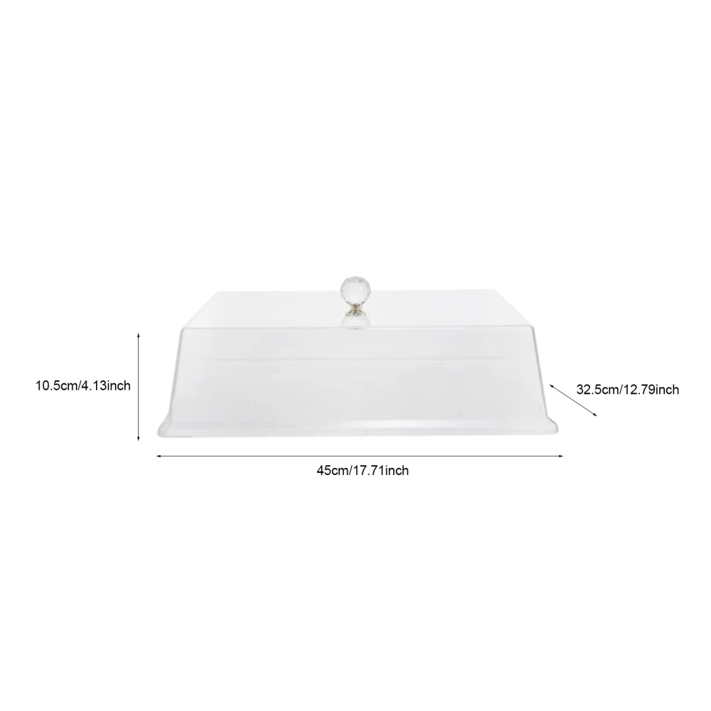 

1pc Durable Transparent Food Cover Hotel Bread Meal Cover Cake Protective Cover