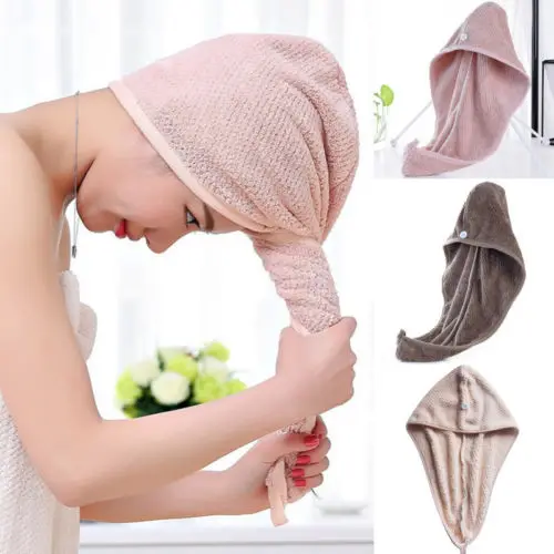 

Shower Cap Magic Microfiber Hair Quick Drying Dryer Towel Bath Wrap Cap Quick Hat Turban Dry Shower Cap Hair Bonnet