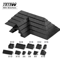 150pcslot roof tiles pack brick pack building block brick assembles particles for house design enlighten diy set toys gifts