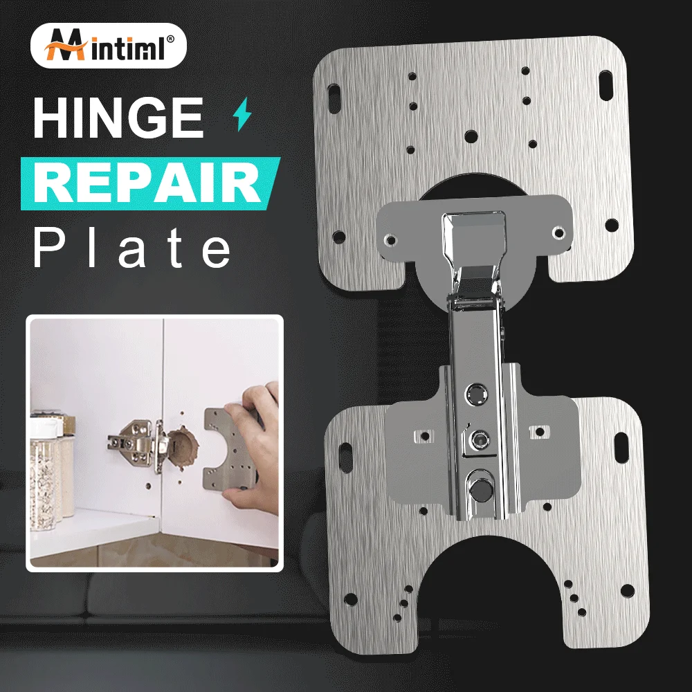 

1/3pcs Hinge Repair Plate Rust Resistant Stainless for Cabinet Furniture Drawer Window Stainless Steel Plate Repair Accessory