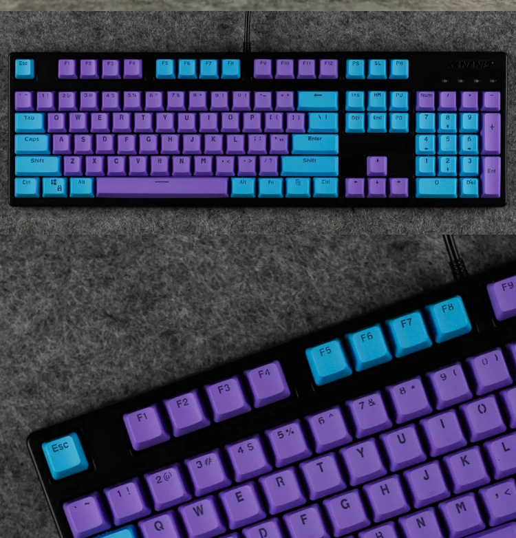 1 комплект ANSI 104 87 Механическая клавиатура PBT с подсветкой ключ колпачок для MX переключатели полупрозрачный ключ крышка s Для EVA Sunshine Dolch queen