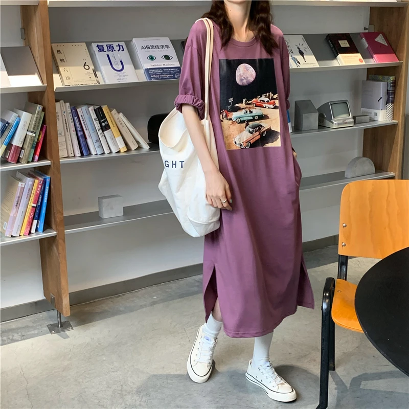 Фото 2020 Summer ins super long fire edge sleeve painting minus age knitted dress woman Женская одежда 2020 Summer ins super long fire edge sleeve painting minus age knitted dress woman Женская одежда