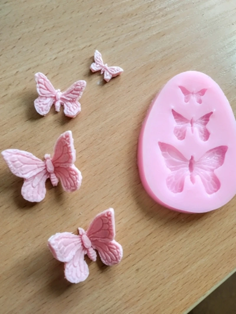 

Butterfly Mold Silicone Baking Accessories 3D DIY Sugar Craft Chocolate Cutter Mould Fondant Cake Decorating Tool Bakeware Cake