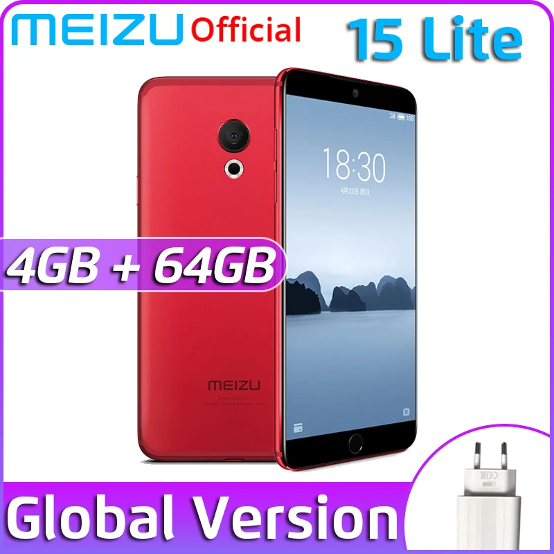 Meizu 15 Lite 4 Гб 32 ГБ 64 глобальная версия мобильный телефон Восьмиядерный процессор