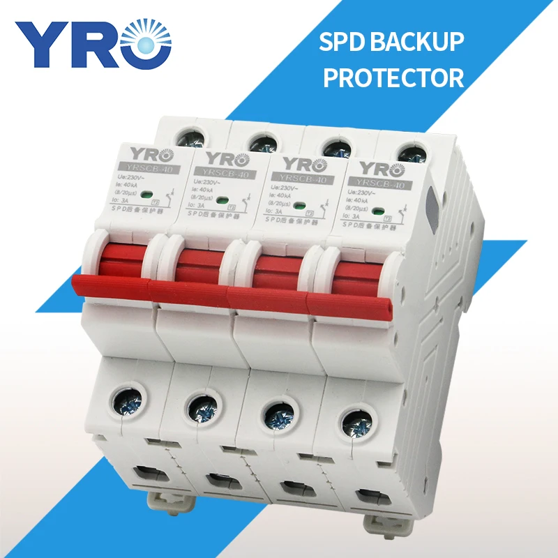 

Стабилизатор напряжения переменного тока 4P 230 В SPD, прерыватель тока, молния, протектор, резервный протектор YRSCB