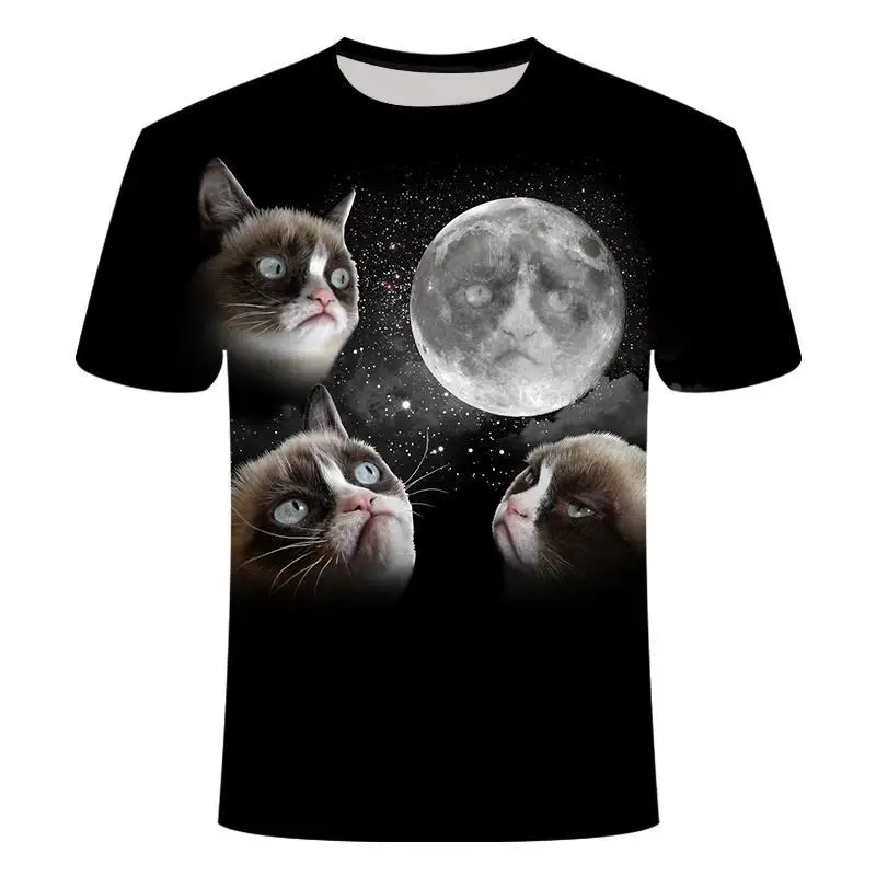 

Nieuwe Cool T -Shirt Mannen /Vrouwen 3d T -Shirt Print Twee Kat Korte Mouw Zomer Tops Tees T-Shirt Mannelijke Asian Sizes S -6xl