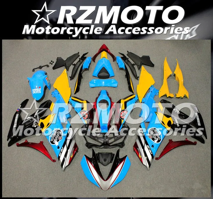 

New ABS Motorcycle Complete Fairings kit Fit for YAMAHA YZF R3 R25 2015 2016 2017 15 16 17 Bodywork set Sky blue
