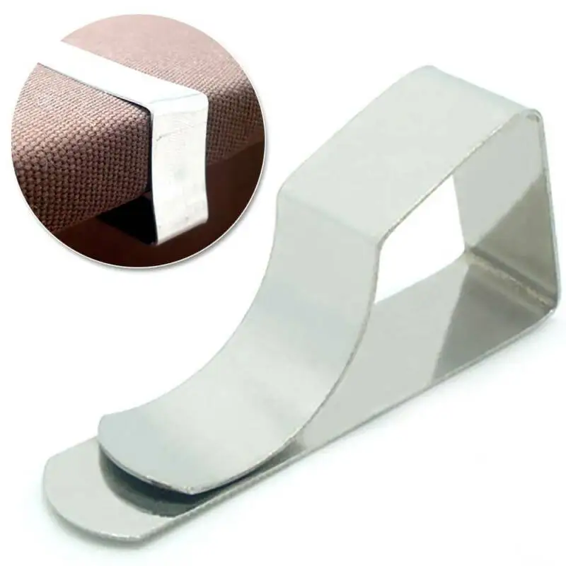 

Зажим для скатерти из нержавеющей стали, портативный держатель для салфеток, удобный зажим для скатерти