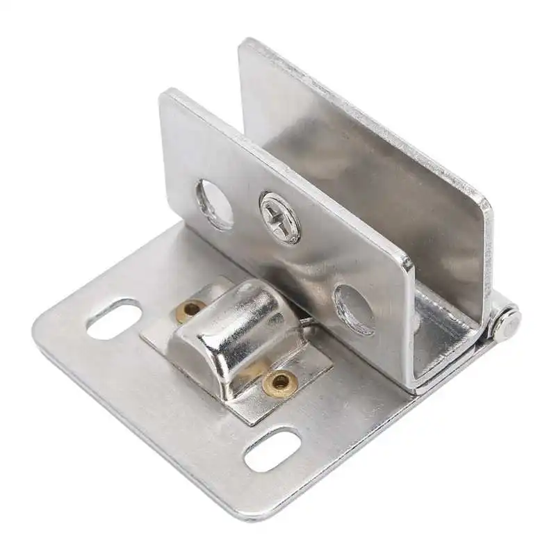 Glass Door Hinge Bracket Clamp Simple Structure Double Protection Easy To Install Ergonomic Design Sturdy Clamps Stainless | Обустройство