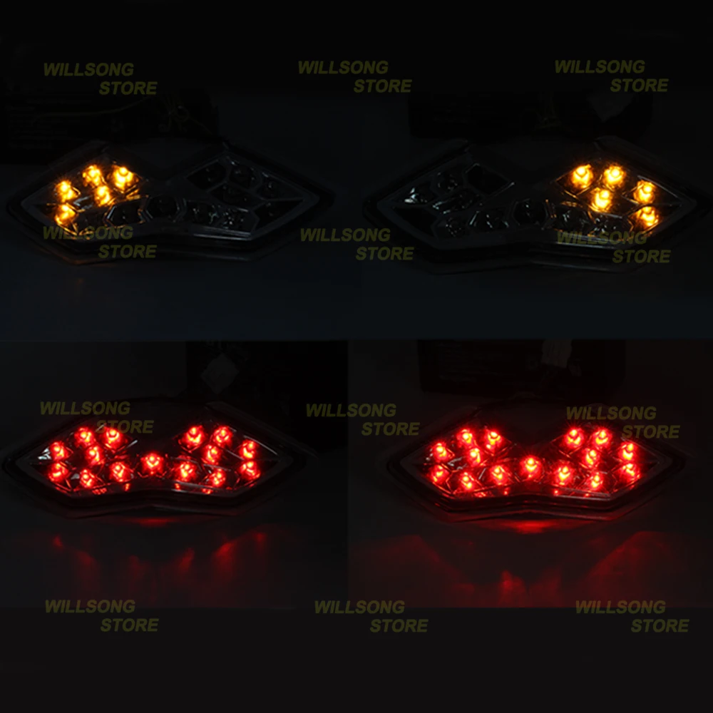 

Rear LED Tail Brake Light Blinker Turn Signal Integrated Lamp For KAWASAKI Z1000 Z1000SX NINJA1000 KLE650 VERSYS Motorcycle