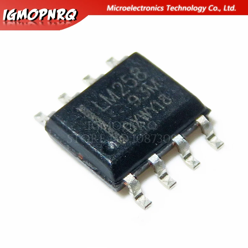 10 шт. LM258 LM258DR SOP 8 операционные усилители Op Amps 3 32 в двойной низкий коэффициент