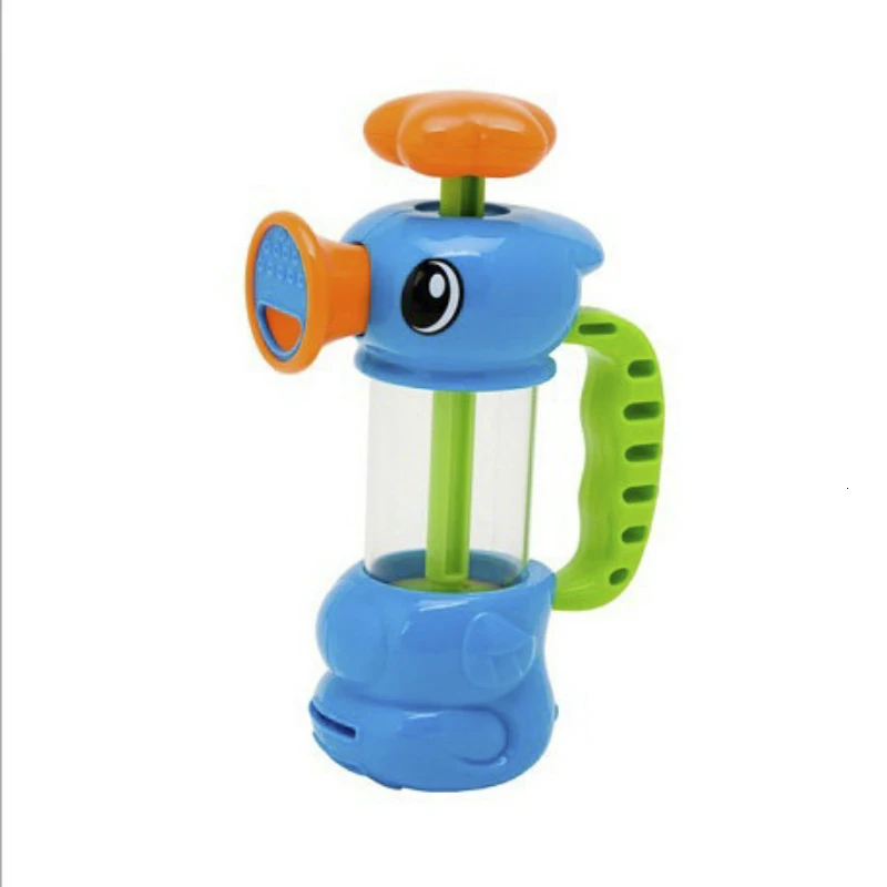 Baby Shower игрушки для ванной для Для детей Ванна, бассейн гиппокамп Спрей Водяной насос пляжные игрушки образовательные подарки