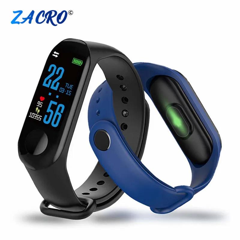 Шагомер M3 для бега спортивный браслет трекер шаг M3Plus монитор сердечного ритма