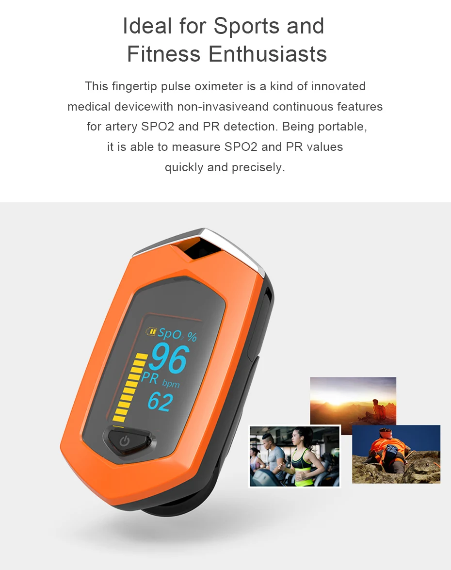 Пальчиковый Пульсоксиметр Pulsioximetro SpO2 PR OLED перезаряжаемый CE медицинский Oximetro De Dedo пульсометр
