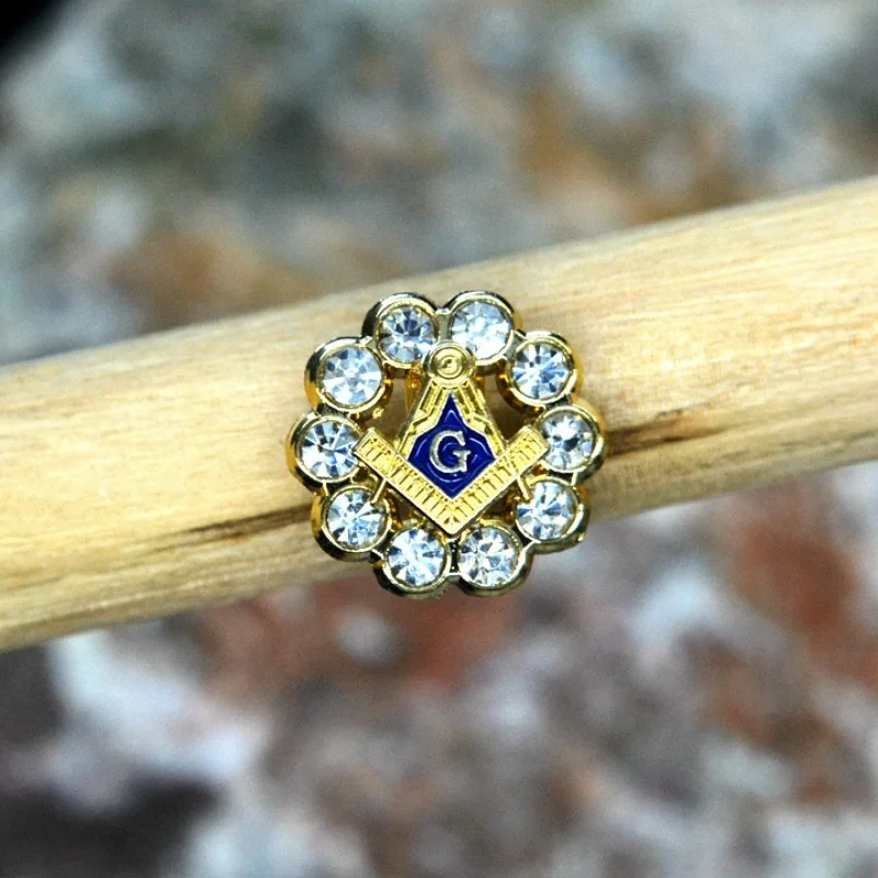 Мужская и Женская Модная Золотая брошь в виде масонской френазон булавка для