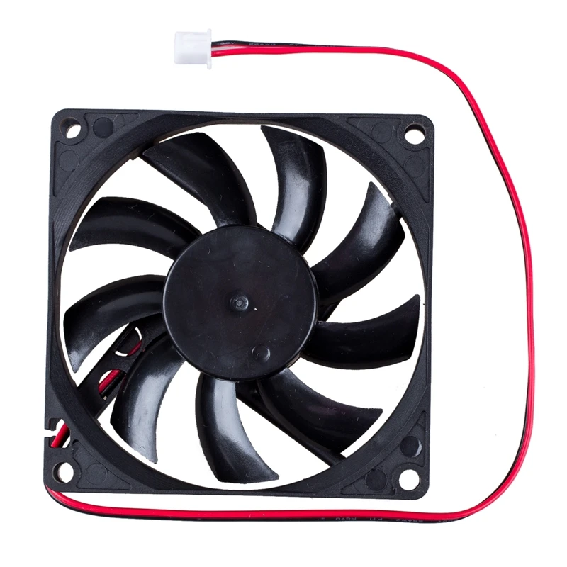 Новый DC 12V 0.18A 2 контактный разъем ПК компьютер чехол охлаждающий вентилятор 80x80