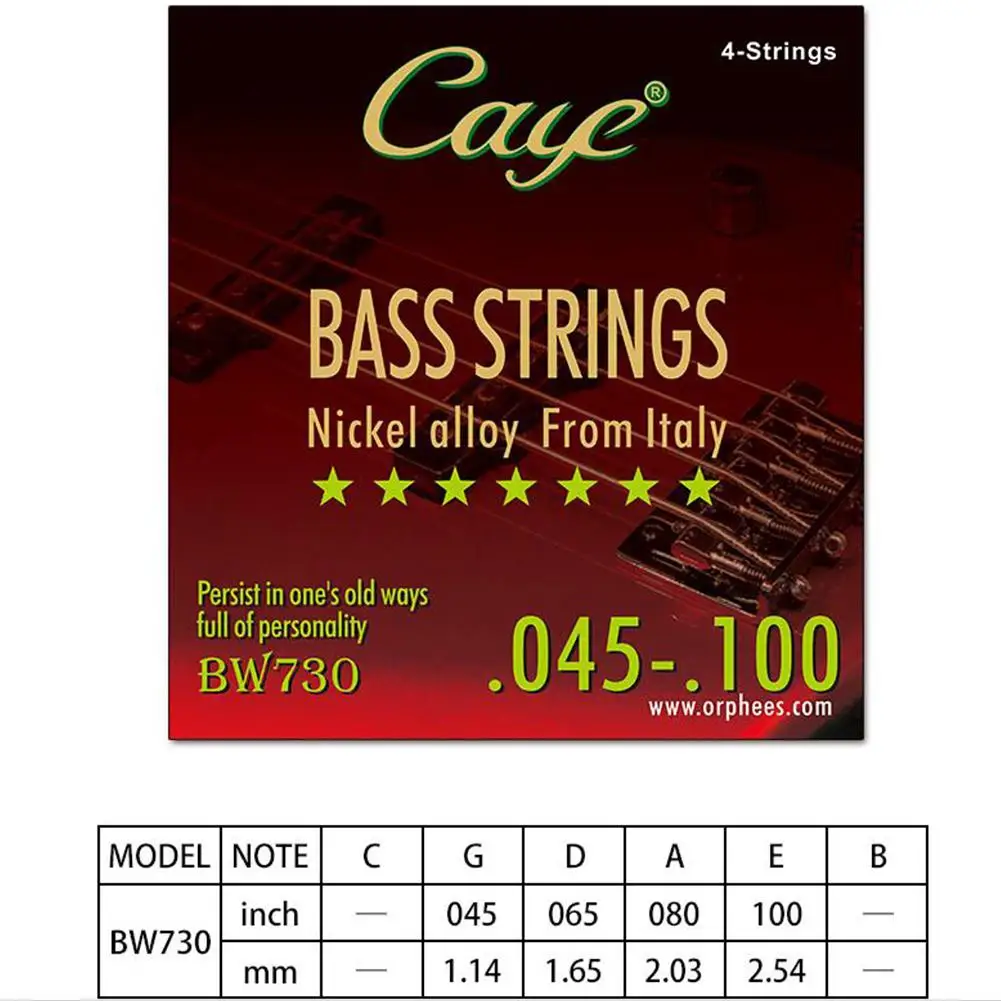 caye 456 stücke saiten e bass saiten set hexagonal steel core inneren draht edelstahl äußere draht bass gitarre string free global sh
