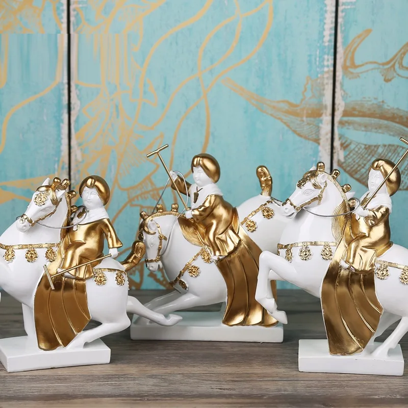 

CHINESE STYLE TANG DYNASTY KEMARI LADY STATUE CLASSICAL BEAUTIFUL WOMEN HORSE SPORT FIGURINE HOME DECORATION RESIN CRAFTS R3927