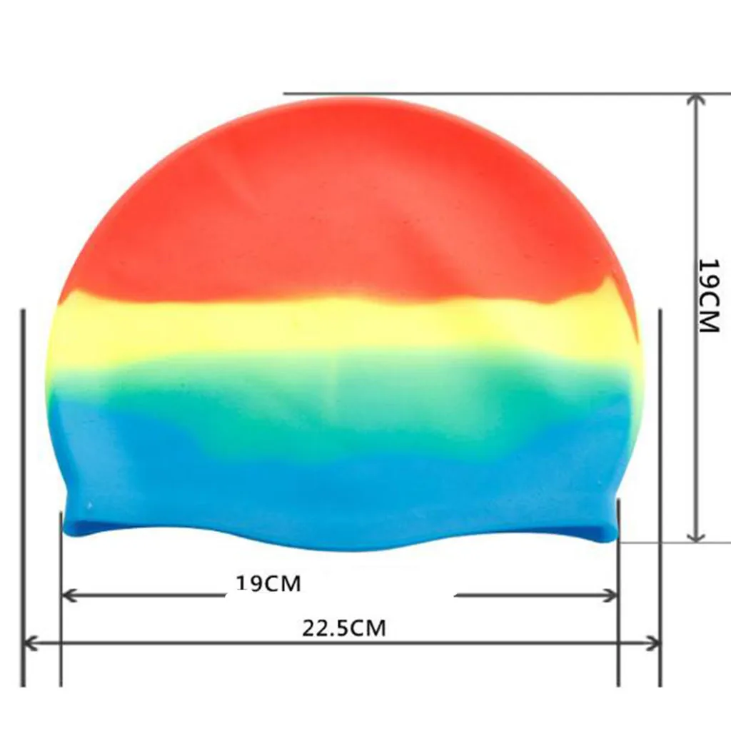 Шапочка для плавания взрослых силиконовая прочная Дамская Мужская бесшовная