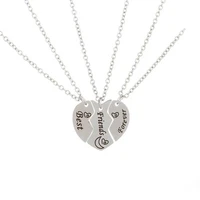 friendship heart best 3pcs pendant forever necklace gift neclaces broken friends