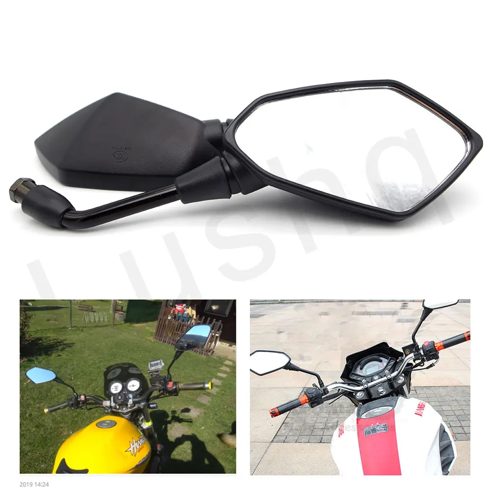 2 шт./пара Moto rcycle зеркала заднего вида Круглый 7/8 &quotРучка Бар Конец Складная rbike