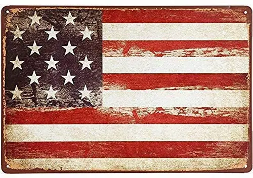 

LANK американский флаг США, металлический жестяной знак 8x12, Настенный декор, Мужской бар, домашний художественный декор, искусство, Забавный Р...