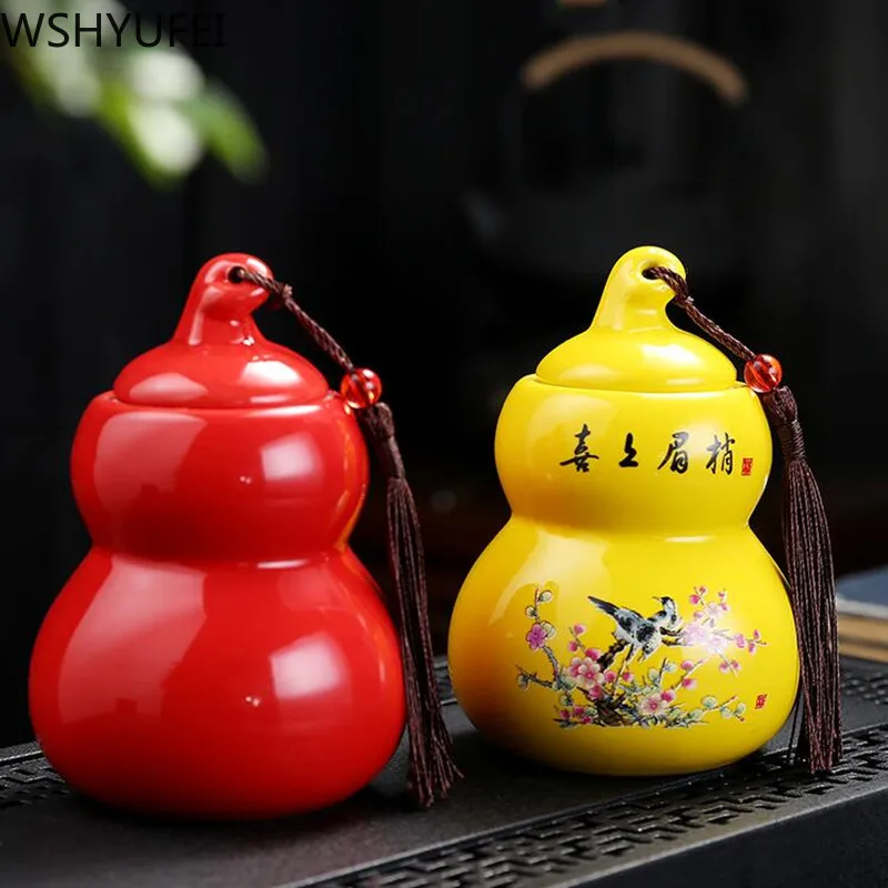 WSHYUFEI портативная герметичная баночка для чая в китайском керамическом горшке