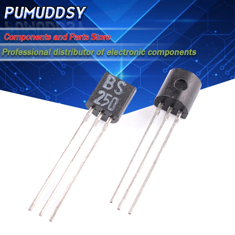 10 шт. BS250 TO-92 P канал 45V 0.23A 0,7 W IC