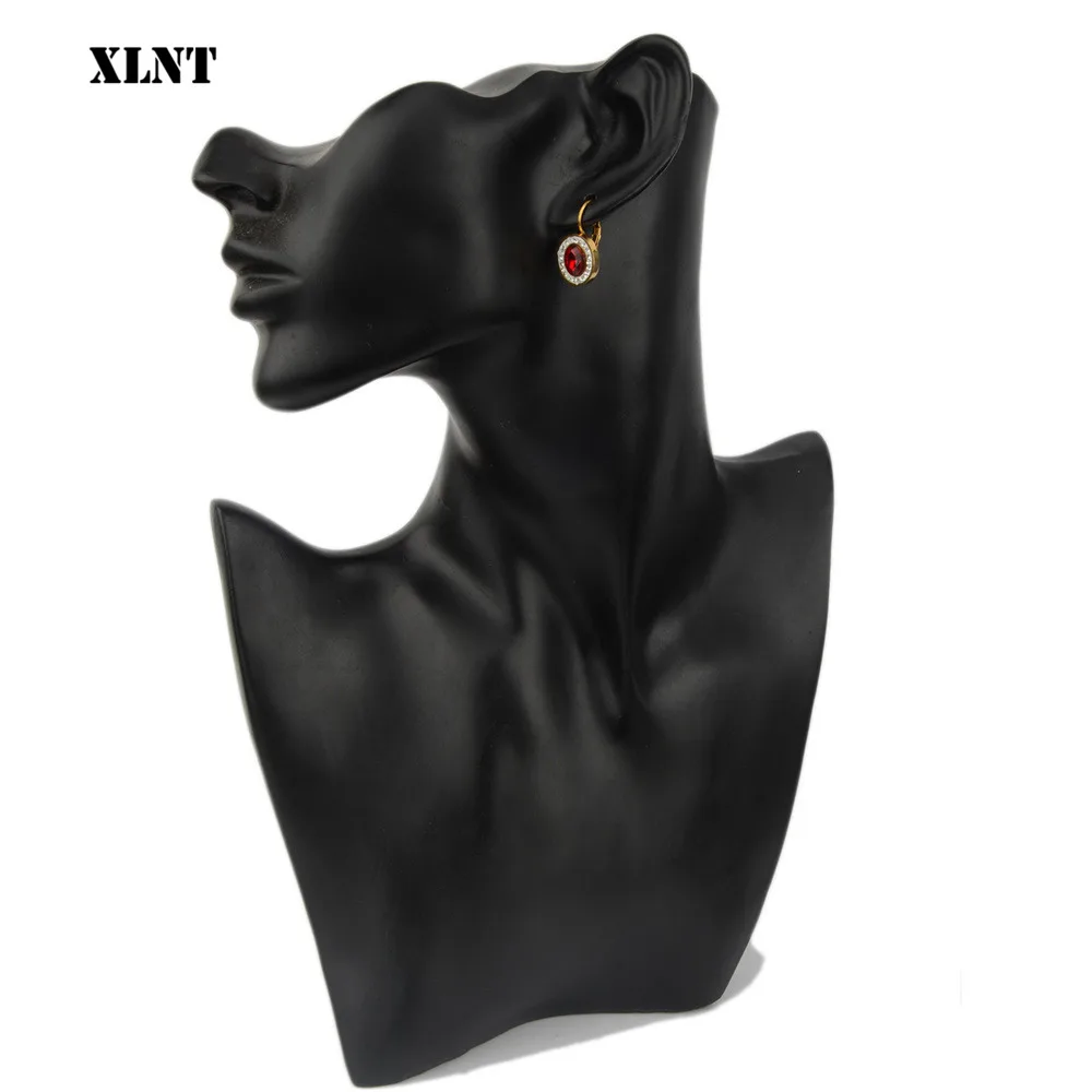 XLNT модный простой Красный австрийский кристаллический болтающийся серьги для