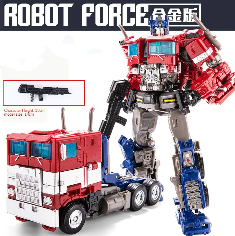 

Экшн-фигурка BMB «трансформер», модель машины-робота из металлического сплава, модель супергероя для мальчиков, Подарочная коробка, 18 см