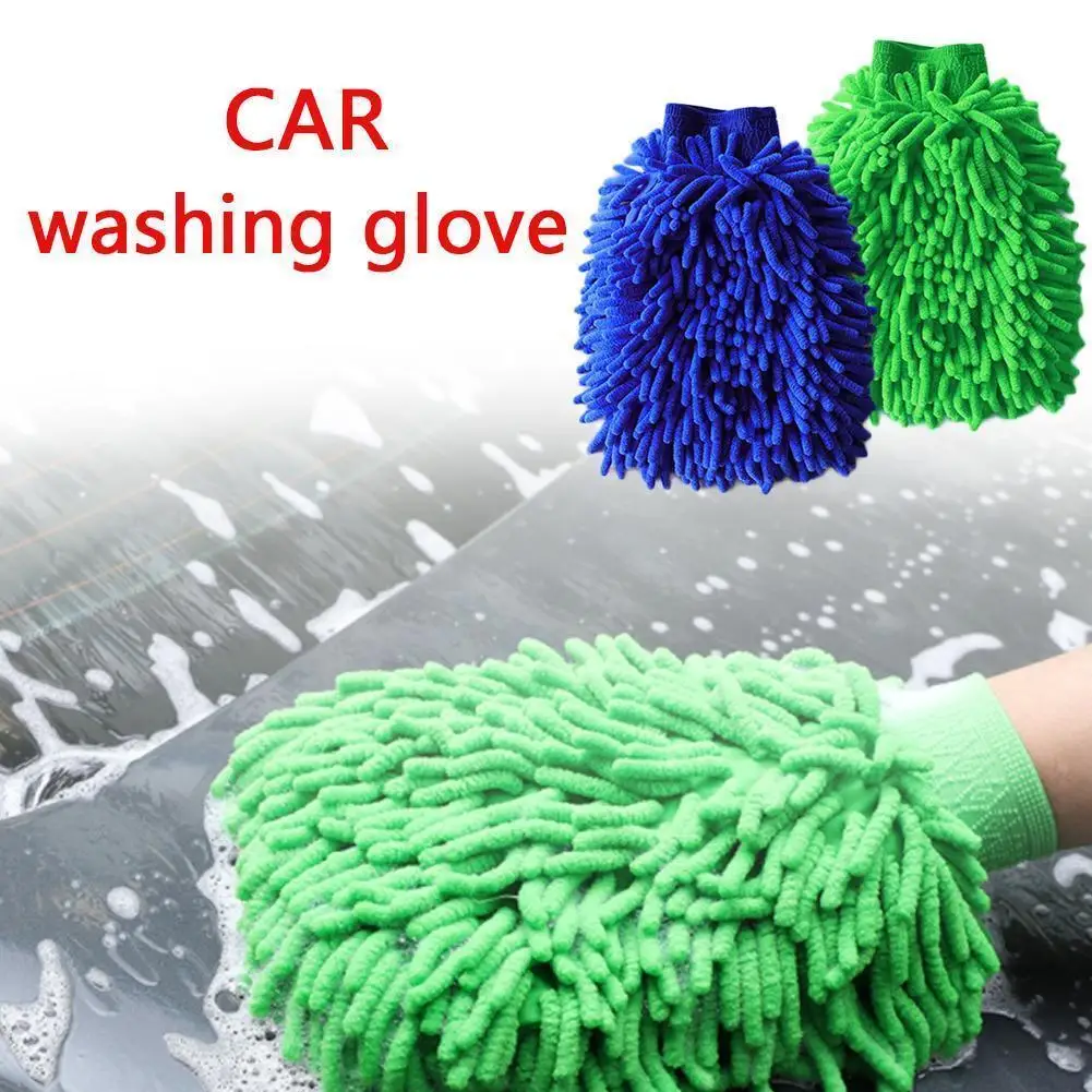 

Ultrafine Fiber Chenille Microfiber Car Wash Glove Mitt Soft Mesh backing no scratch for Car Wash and Cleaning Car Cleaning